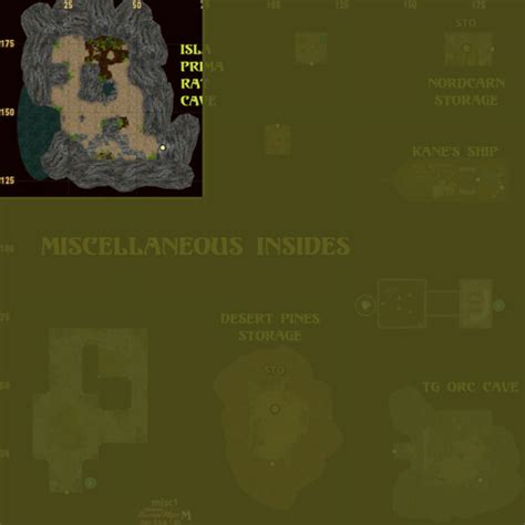 Map: Rat Cave - EL-DB - The Unofficial Eternal Lands Game Database