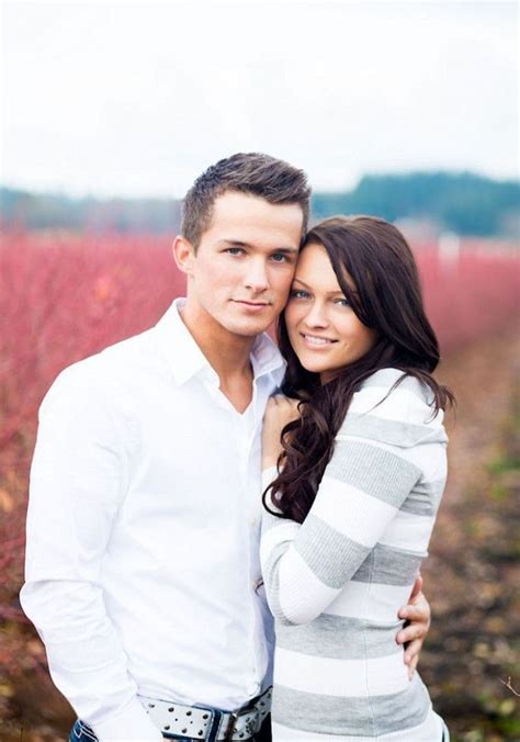 amazing couple in love happy married engaged photo shoot professional fall winter wedding snow # ...