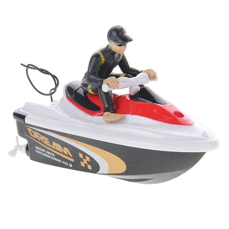 High Speed 49MHz Mini Remote Control Racing Boat Water Playing Toy, Size: 110mm x 45mm x 40mm ...