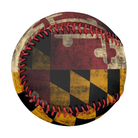 Patriotic Vintage Flag of Maryland Baseball | Zazzle