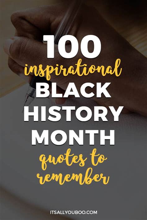 100 Inspirational Black History Month Quotes to Remember