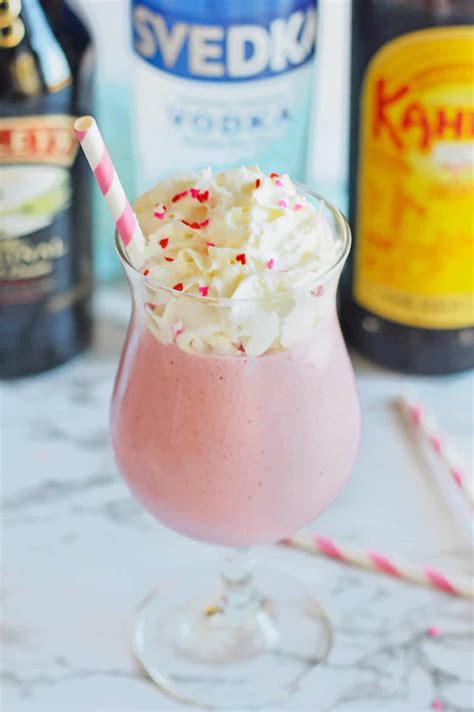 Strawberry Mudslide (Frozen Pink Cocktail Recipe)