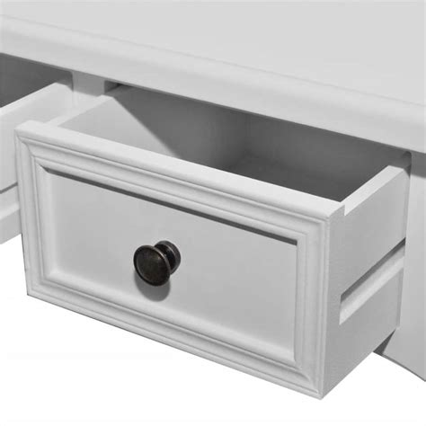 Dressing Console Table with Three Drawers White