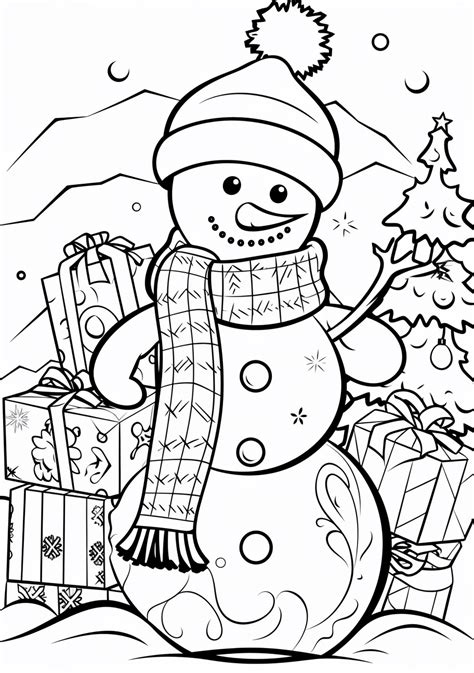 Free Snowman Coloring Pages For Preschool