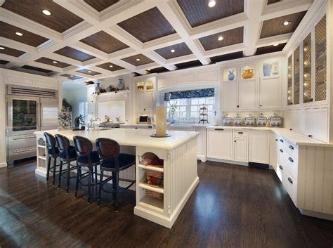 Image result for coffered ceiling design | Rustic kitchen, Kitchen canister sets, Colorful ...