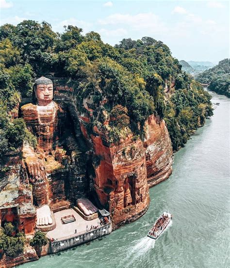 Archaeological Photography on Instagram: “📌 Giant Buddha of Leshan, China. The Leshan Giant ...