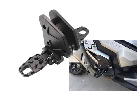 BLACK For HONDA X ADV XADV X ADV 2017 Motorcycle accessories Folding Rear Foot Pegs Footrest ...