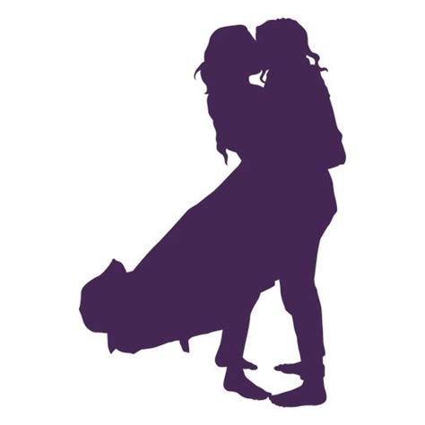 a man and woman kissing in silhouette against a white background