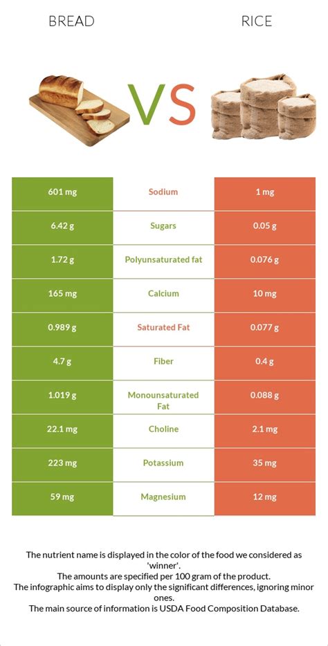 Wheat Bread vs. Rice — In-Depth Nutrition Comparison