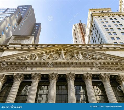 The Historic New York Stock Exchange Building Stands in the Financial District of New York City ...