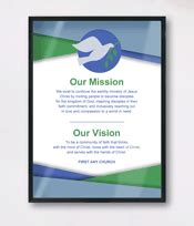 Free Template for Displaying Your Church Mission Statement