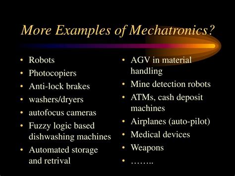 PPT - Mechatronics PowerPoint Presentation, free download - ID:984732