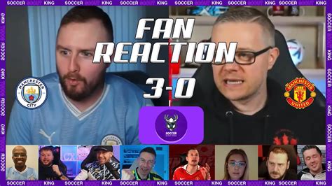 PREMIER LEAGUE FANS REACTION TO MANCHESTER UNITED 0-3 MANCHESTER CITY | MISERABLE DEFEAT. - YouTube