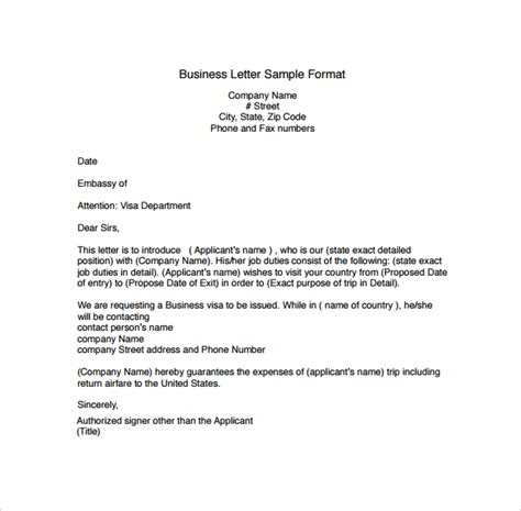 FREE 50+ Sample Business Letters Formats in PDF, Word