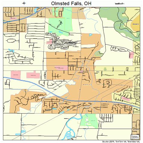 Olmsted Falls Ohio Street Map 3958422