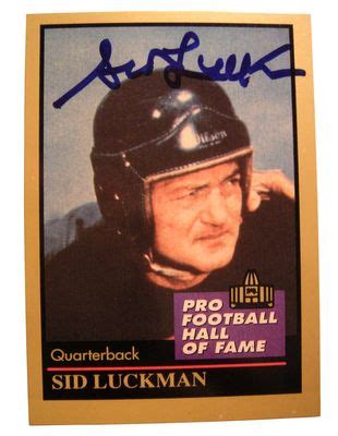 Sid Luckman | PSA AutographFacts℠