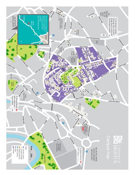 Bristol University Campus Map