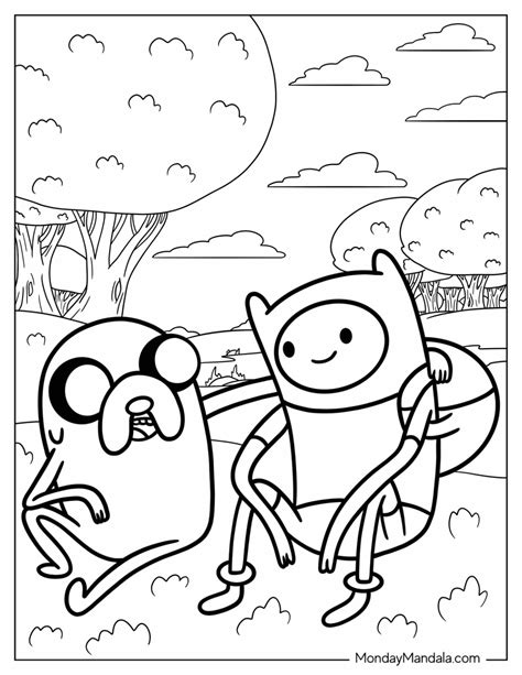 Printable Finn And Jake Coloring Pages