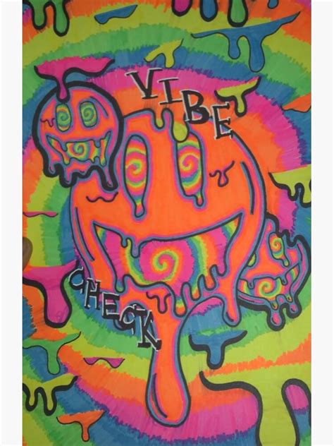 "Vibe Check Smiley Face" Sticker for Sale by lilpandarivers | Redbubble