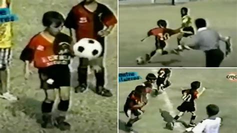 Messi As A Kid Playing Soccer