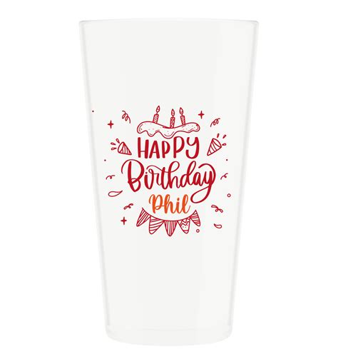 Birthday Pint Cups Full Colour - Custom Cups - The Custom Printed Cup ...