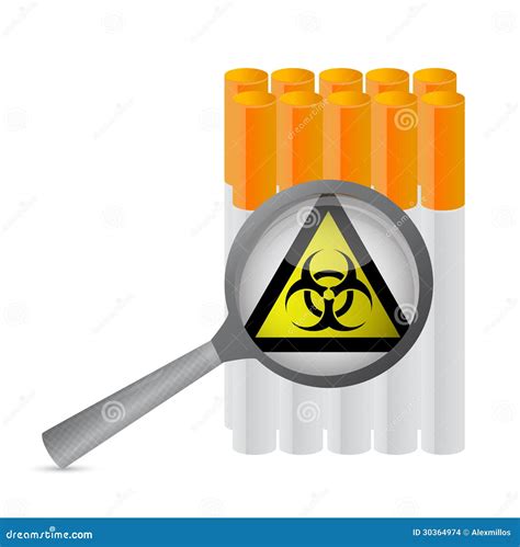 Warning Sign And Cigarette Illustration Stock Images - Image: 30364974