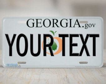 Georgia State Tags License Plate - connecteagle