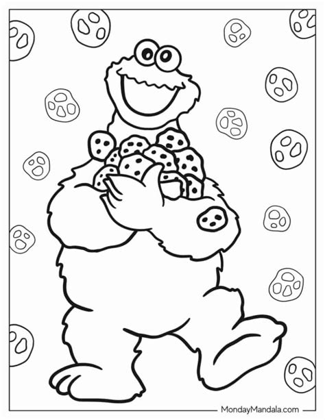 Coloring Pages Cookie Monster