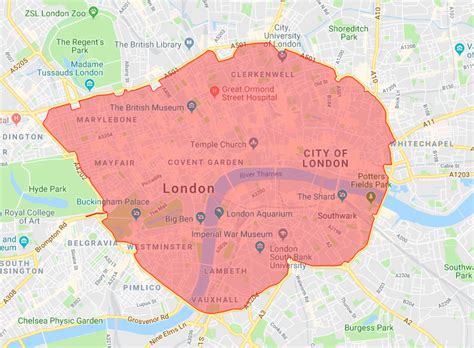 Congestion Charge Zone Map - Keith N Olivier