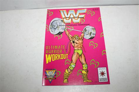 WWF Ultimate Warrior's Workout Comic Action Book 1991 Rare Valiant ...