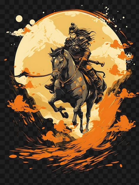 Premium PSD | Psd of mongol warrior on horseback wielding a composite ...