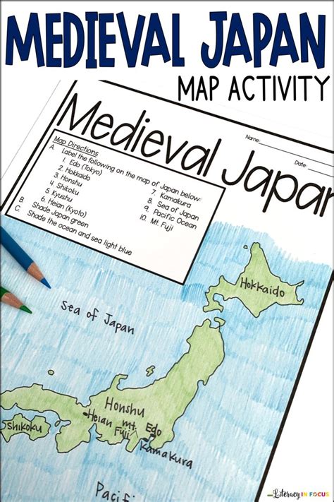 Medieval Japan Map Activity | Google Classroom | Printable & Digital | Map activities, Medieval ...