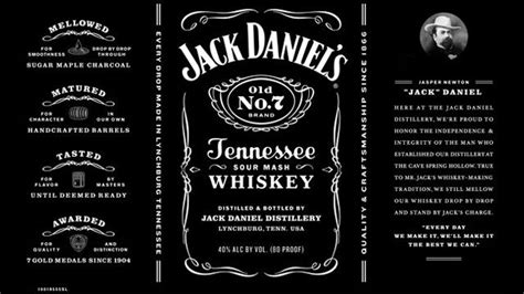 Jack Daniels Bottle Label Template