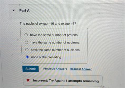 Solved The nuclei of oxygen-16 and oxygen-17 have the same | Chegg.com