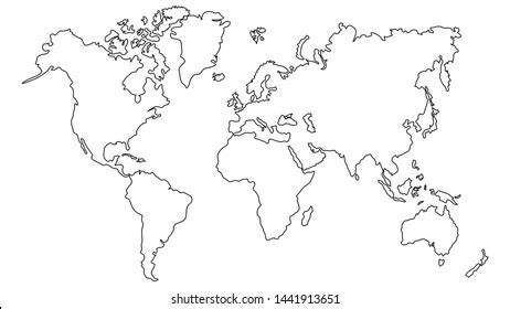 224,737 Continents Outline Images, Stock Photos & Vectors | Shutterstock