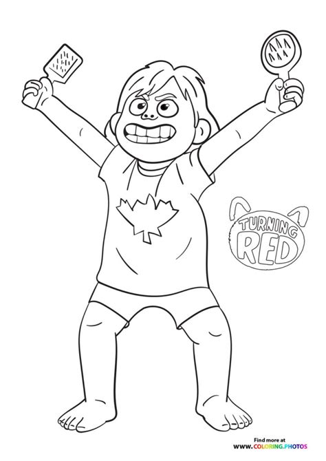 turning red coloring page - Coloring Pages