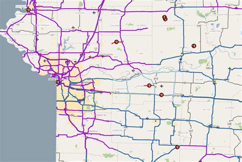 The current MoDOT traveler map shows most highways and interstates in the Kansas City area are ...