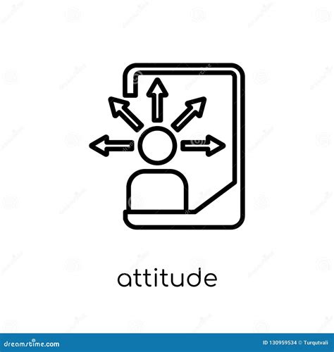 Attitude Icon from Collection. Stock Vector - Illustration of concept ...