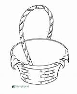 Easter Basket Coloring Page Printables sketch template