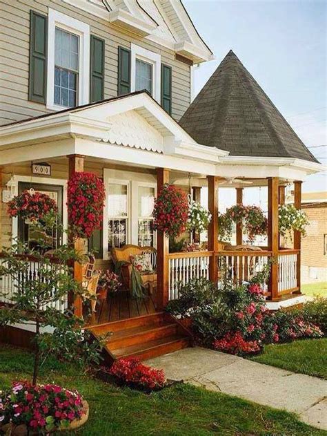 pretty porch with flowers | Pretty Porches | Pinterest