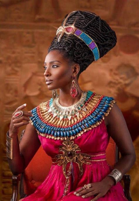 Egyptian queen in true historic reflection right down to her complexion ...