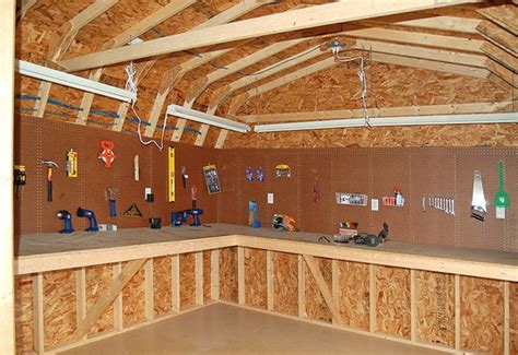 Great workshop in the shed. | Diy storage shed, Home workshop, Cool sheds