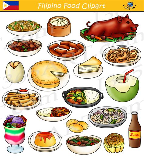 Filipino Food Clipart Bundle - Food from the Philippines – Clipart 4 School