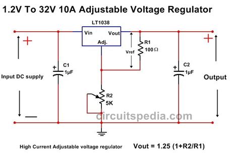 High Current Voltage regulator circuit diagram