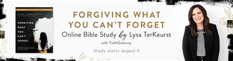 Forgiving What You Can't Forget Online Bible Study — FaithGateway Pages