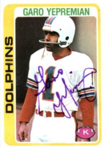 Garo Yepremian Autographs and Memorabilia | Sports, Football | Nfl ...