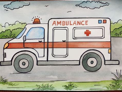 Ambulance drawing | Batman drawing, Drawings, Ambulance