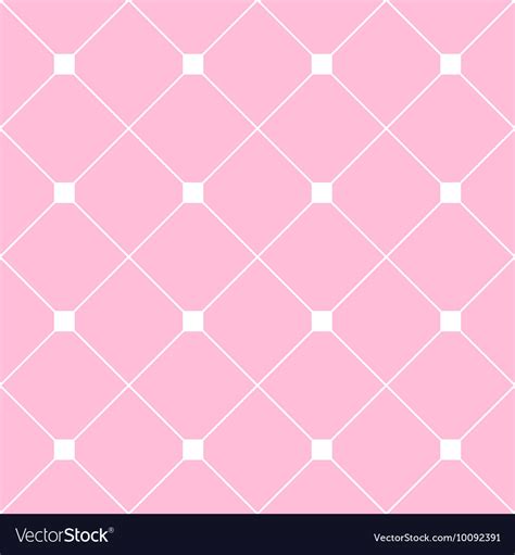 White square diamond grid light pink background Vector Image