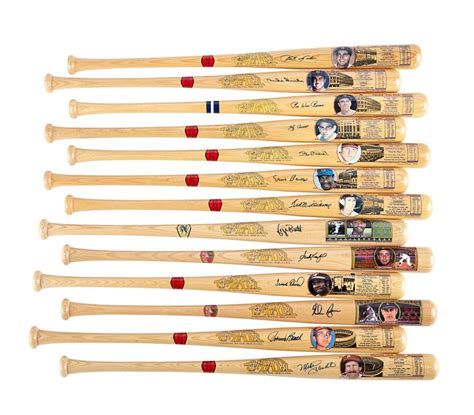 Cooperstown Famous Player Series Signed Bats (13)