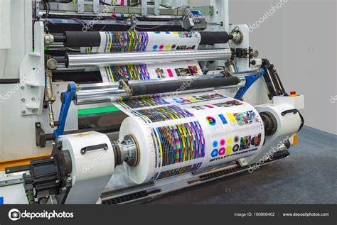 Large offset printing press or magazine running a long roll off — Stock Photo © funfunphoto ...